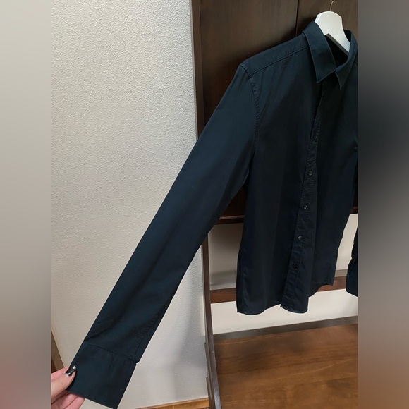 Versace Collection Men’s Trend Fit Button Up in Black (Size 15.5) - Picture 5 of 14